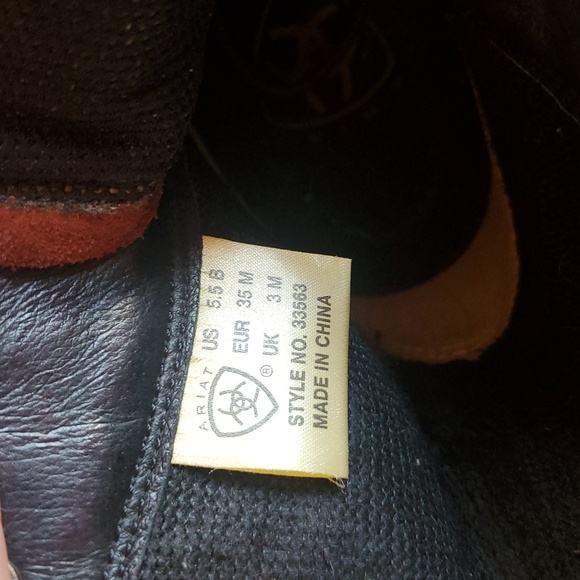 Ariat Heritage Lacer Boot Sz. 5.5 Combat Lace Up Ankle Western Cowboy Casual - Picture 10 of 10